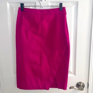Banana Republic Pencil Skirt Bright Sangria